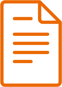 Icon Dokument orange