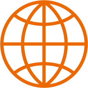 Icon Internet orange